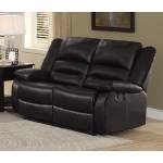 Jarita Double Reclining Love Seat - Bi-Cast Vinyl - Brown